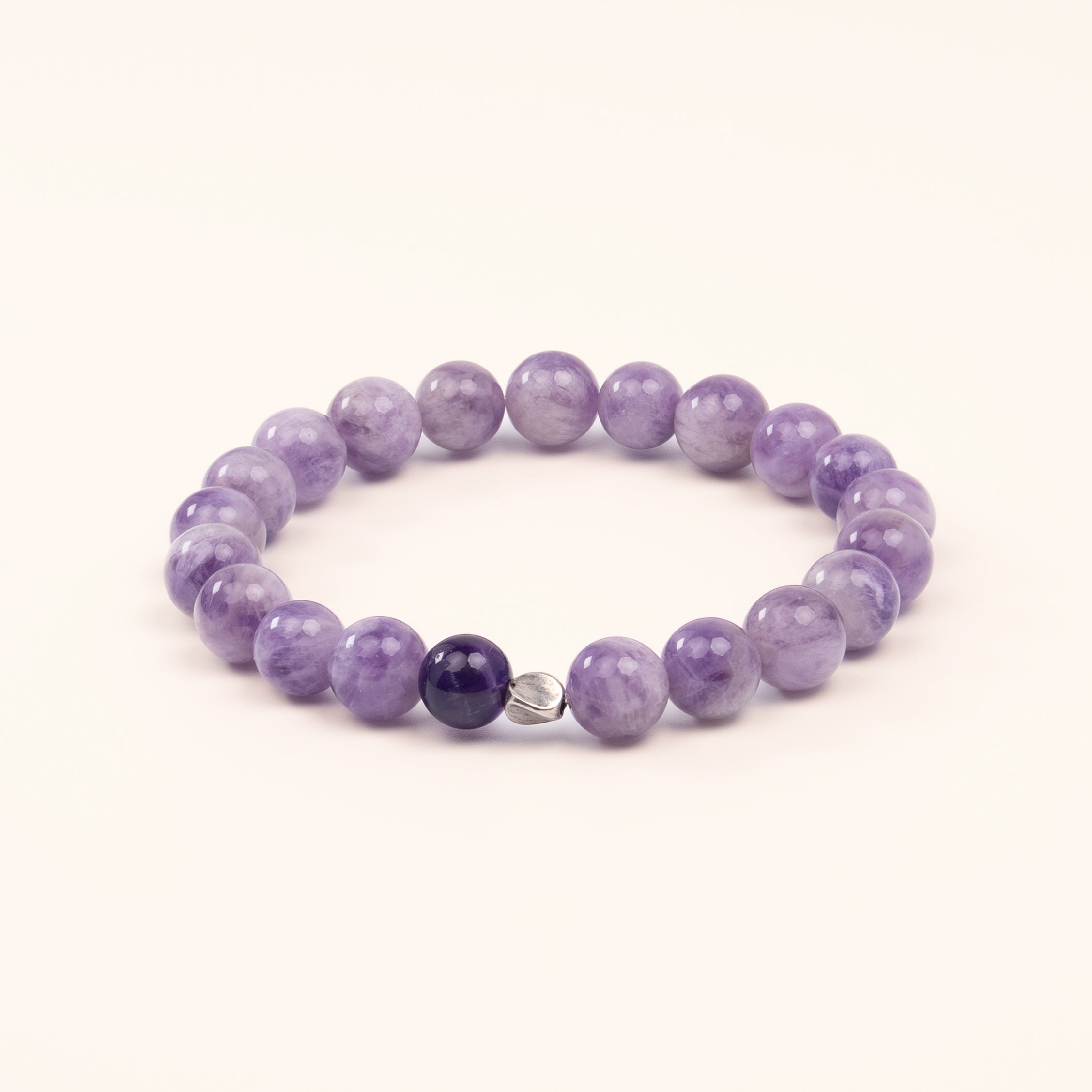 The Sage's Decree - Lapis Lazuli & Purple Agate Wisdom Bracelet