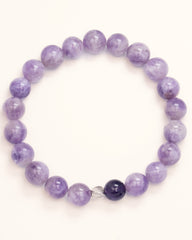 The Sage's Decree - Lapis Lazuli & Purple Agate Wisdom Bracelet