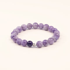 The Sage's Decree - Lapis Lazuli & Purple Agate Wisdom Bracelet
