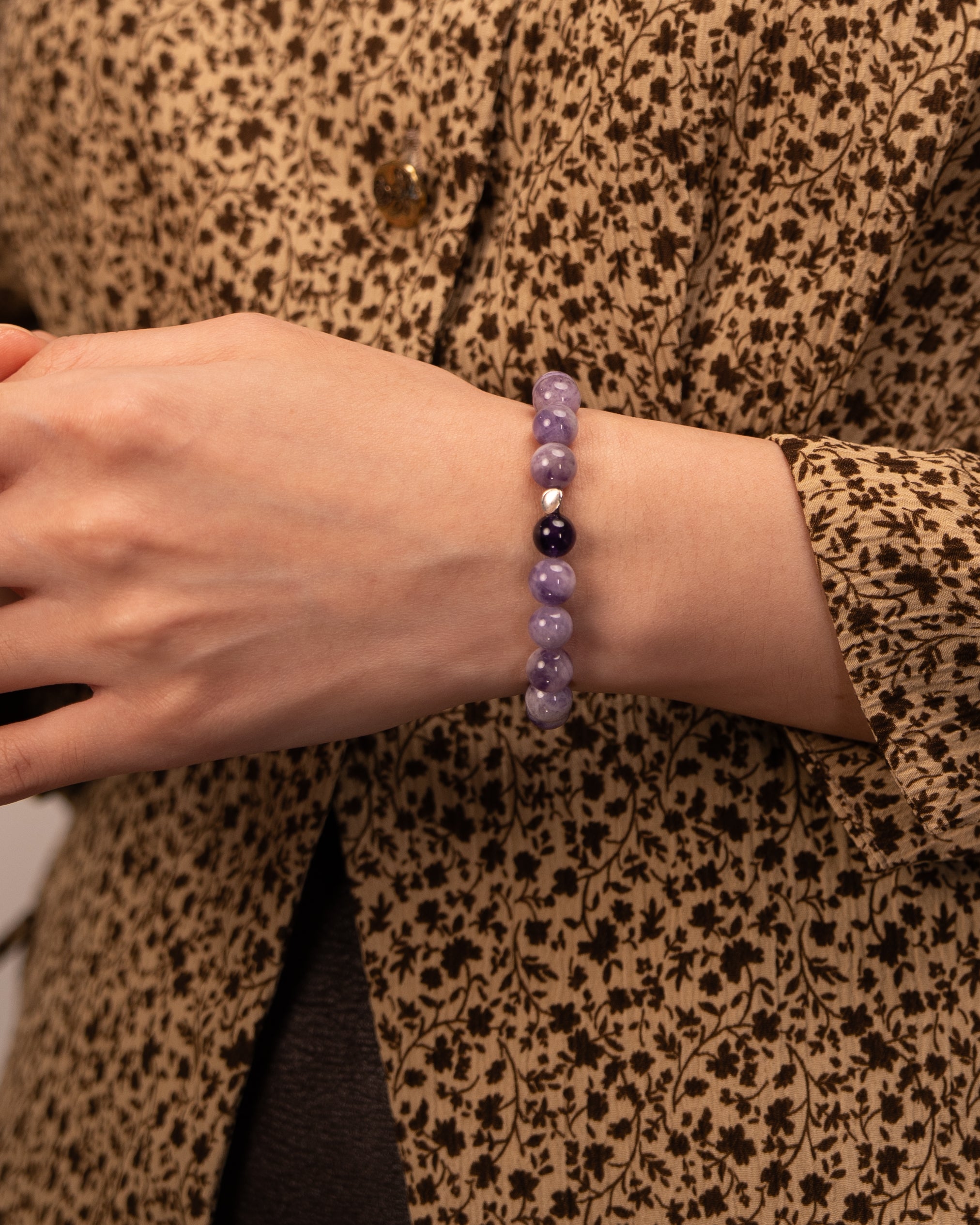 The Sage's Decree - Lapis Lazuli & Purple Agate Wisdom Bracelet