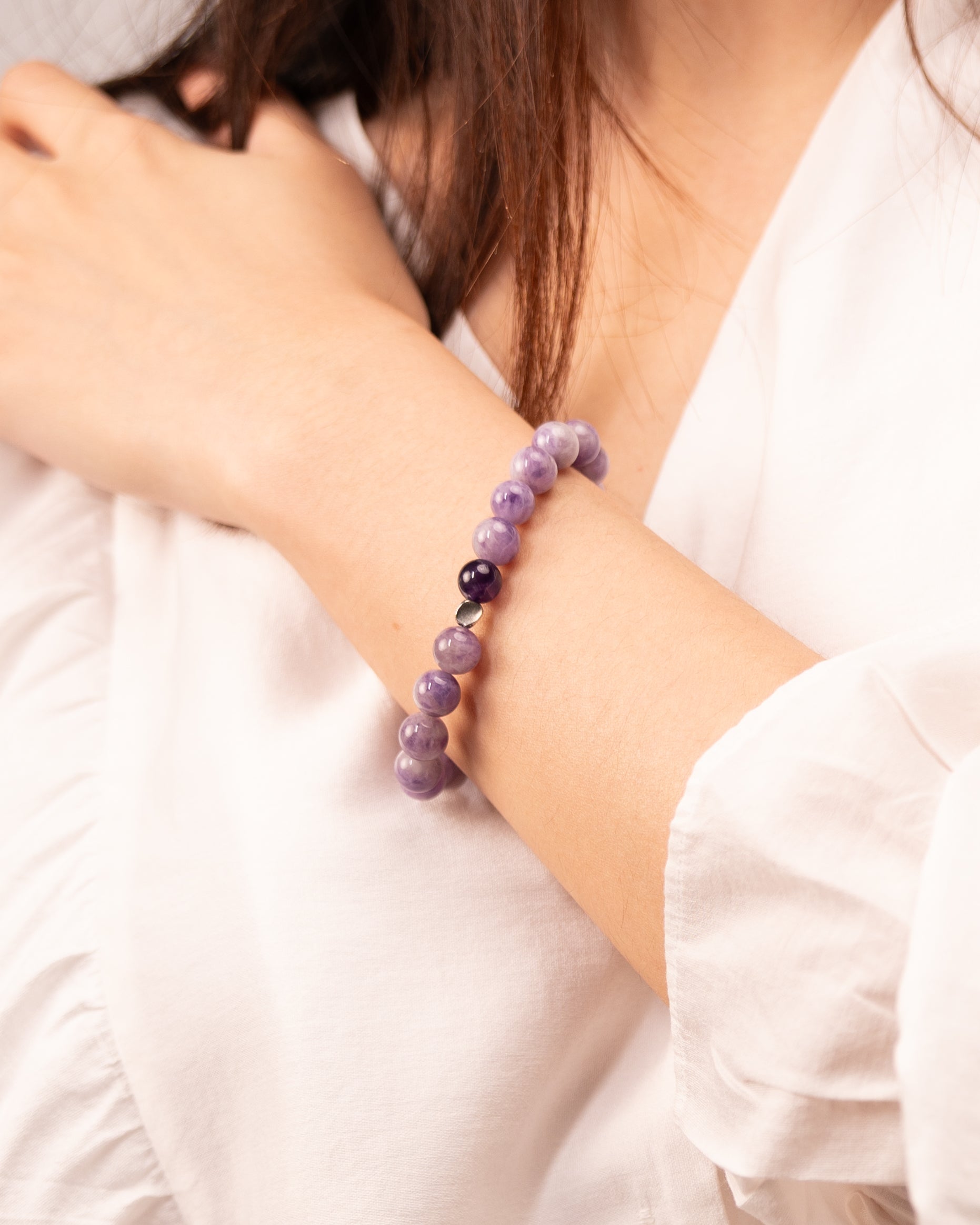 The Sage's Decree - Lapis Lazuli & Purple Agate Wisdom Bracelet