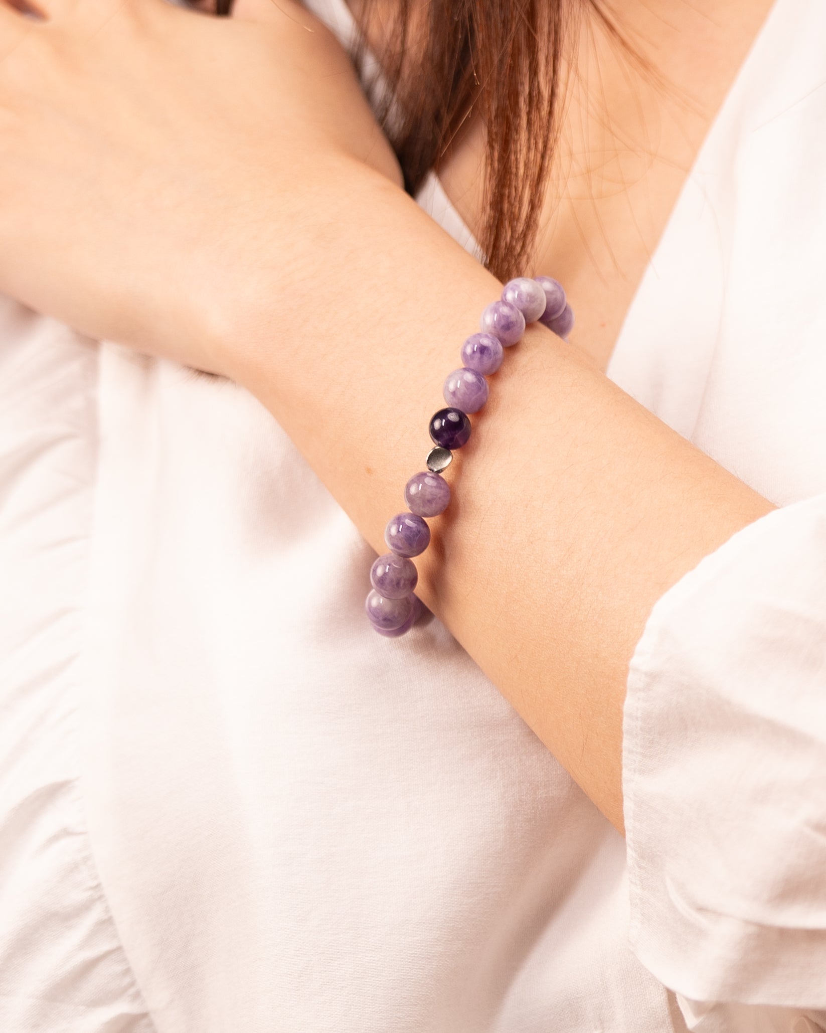 The Sage's Decree - Lapis Lazuli & Purple Agate Wisdom Bracelet