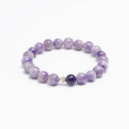 The Sage's Decree - Purple Agate & Amethyst Wisdom Bracelet