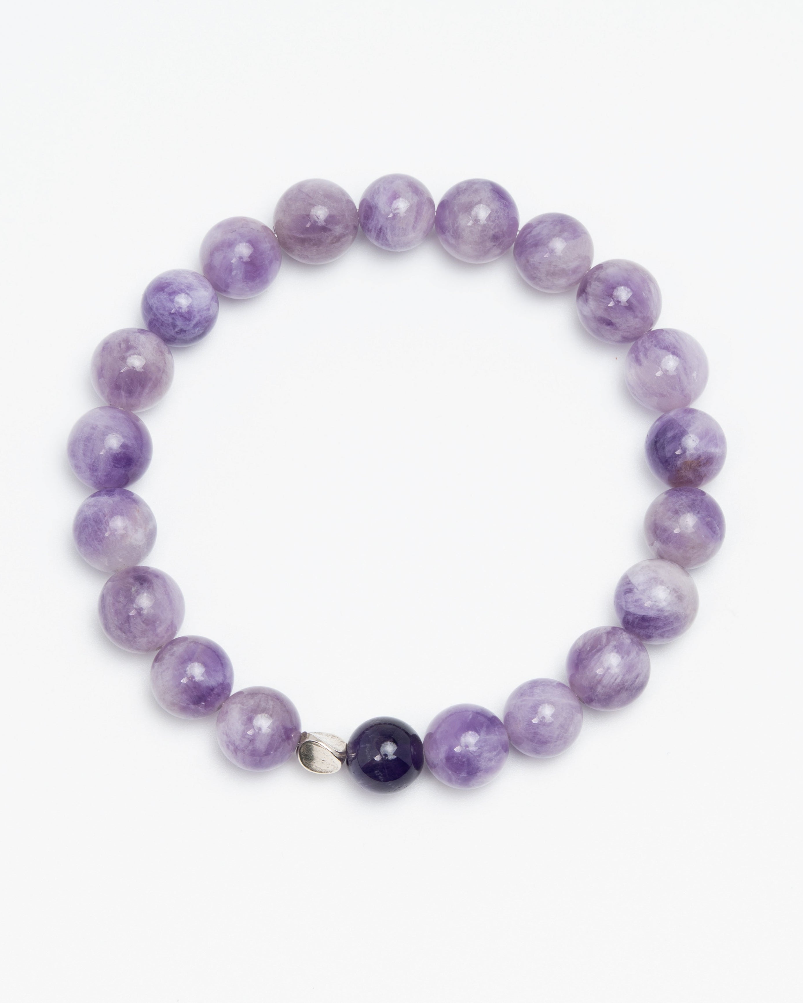 The Sage's Decree - Purple Agate & Amethyst Wisdom Bracelet