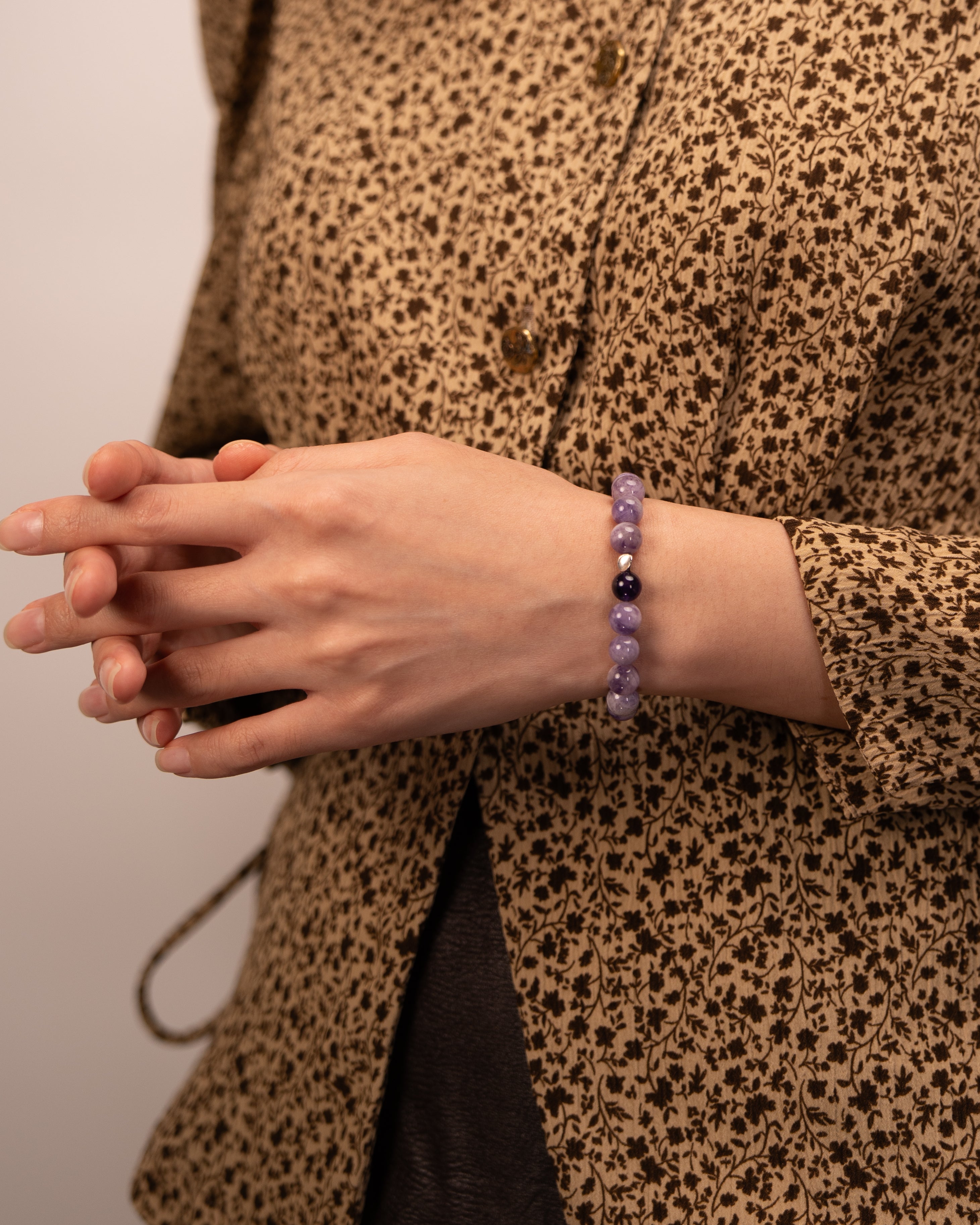 The Sage's Decree - Lapis Lazuli & Purple Agate Wisdom Bracelet