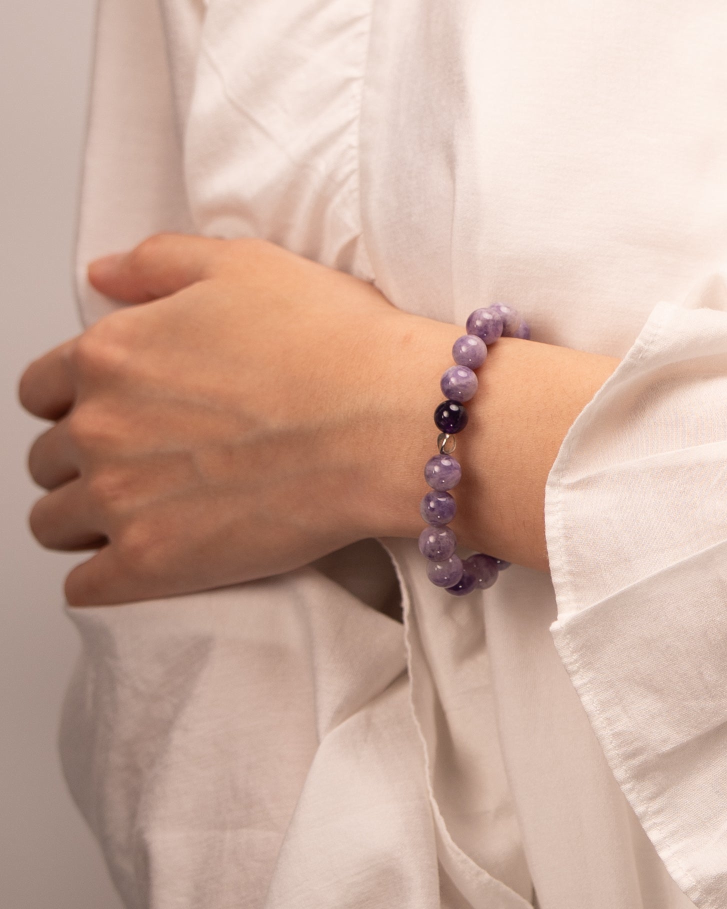 The Sage's Decree - Lapis Lazuli & Purple Agate Wisdom Bracelet