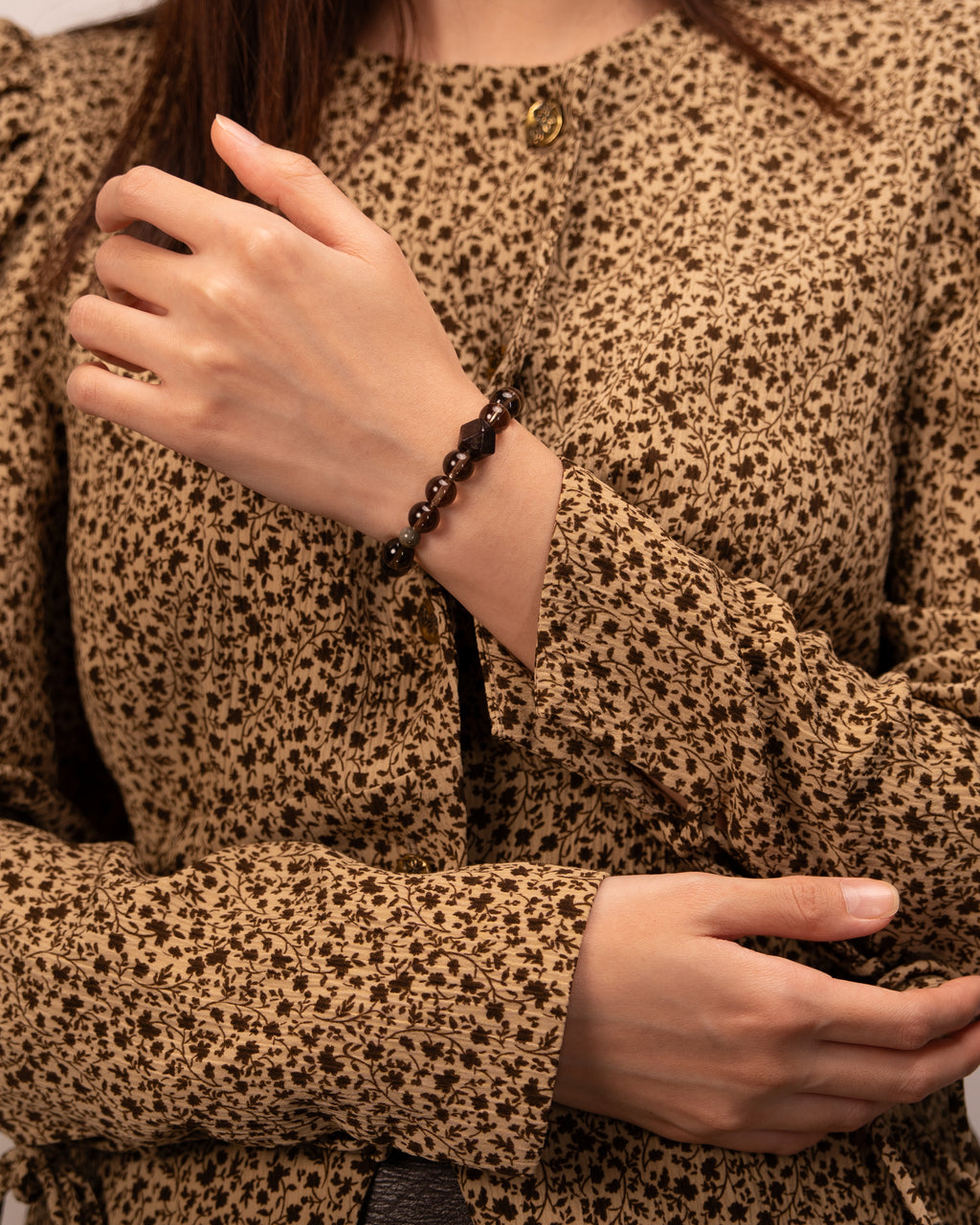 The Alchemist's Garden - Smoky & Phantom Quartz Wealth Bracelet