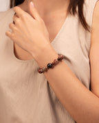 The Alchemist's Fire - Layered Phantom Quartz Manifestation Bracelet