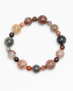 The Alchemist's Fire - Layered Phantom Quartz Manifestation Bracelet