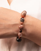 The Alchemist's Fire - Layered Phantom Quartz Manifestation Bracelet