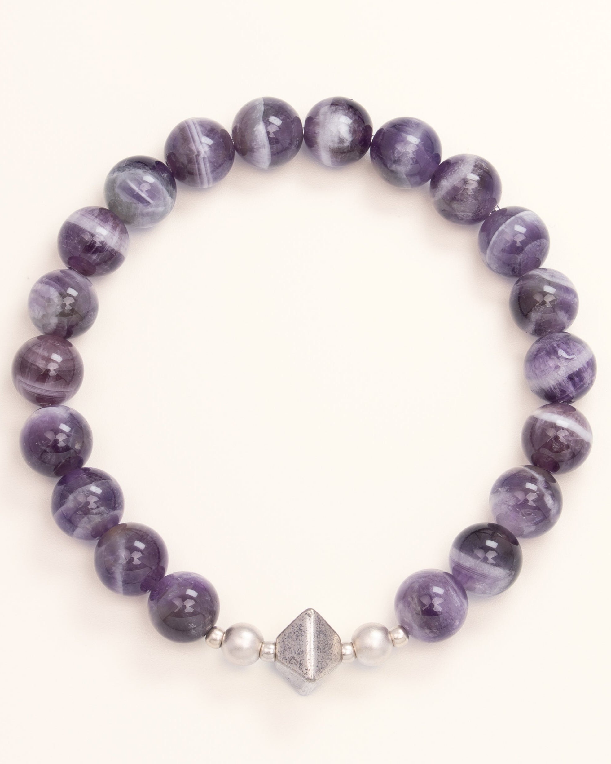 Pyramid of Power - Chevron Amethyst Alignment Bracelet