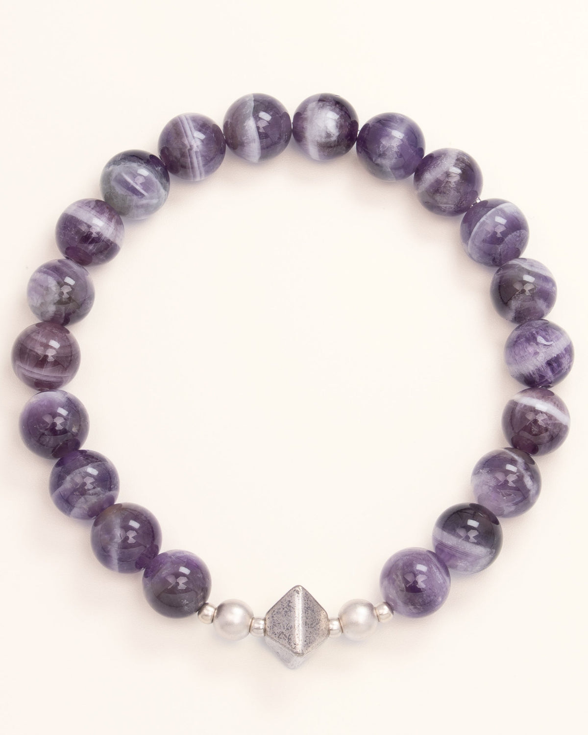 Pyramid of Power - Chevron Amethyst Alignment Bracelet