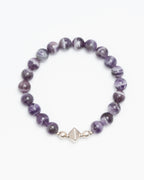 Pyramid of Power - Dream Amethyst & Silver Focus Bracelet