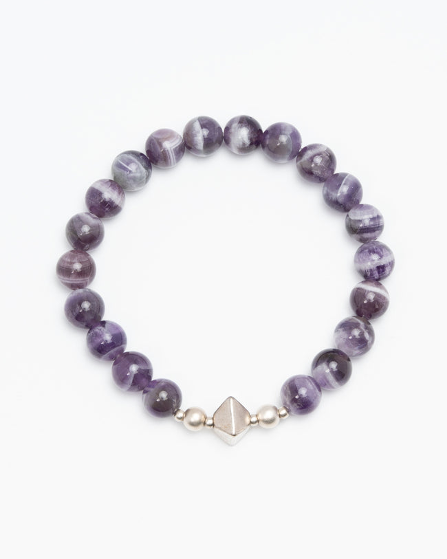 Pyramid of Power - Dream Amethyst & Silver Focus Bracelet Hover Image