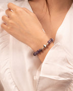 Pyramid of Power - Dream Amethyst & Silver Focus Bracelet