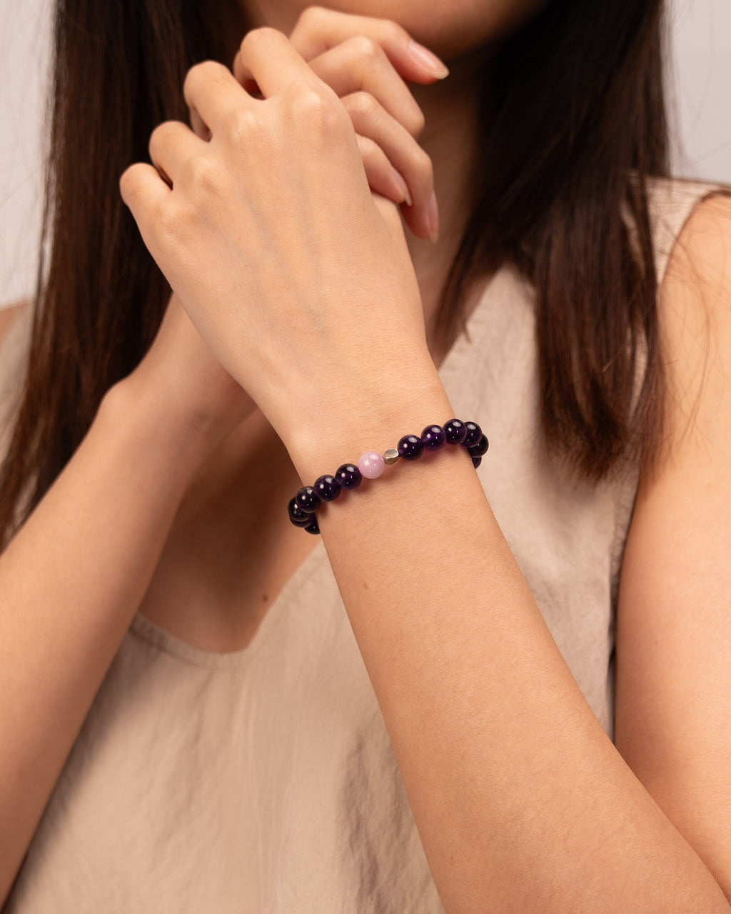 Mind-Body Balance - Amethyst & Purple Agate Meditation Healer