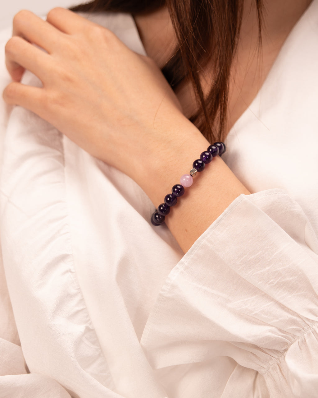 Mind-Body Balance - Amethyst & Purple Agate Meditation Healer