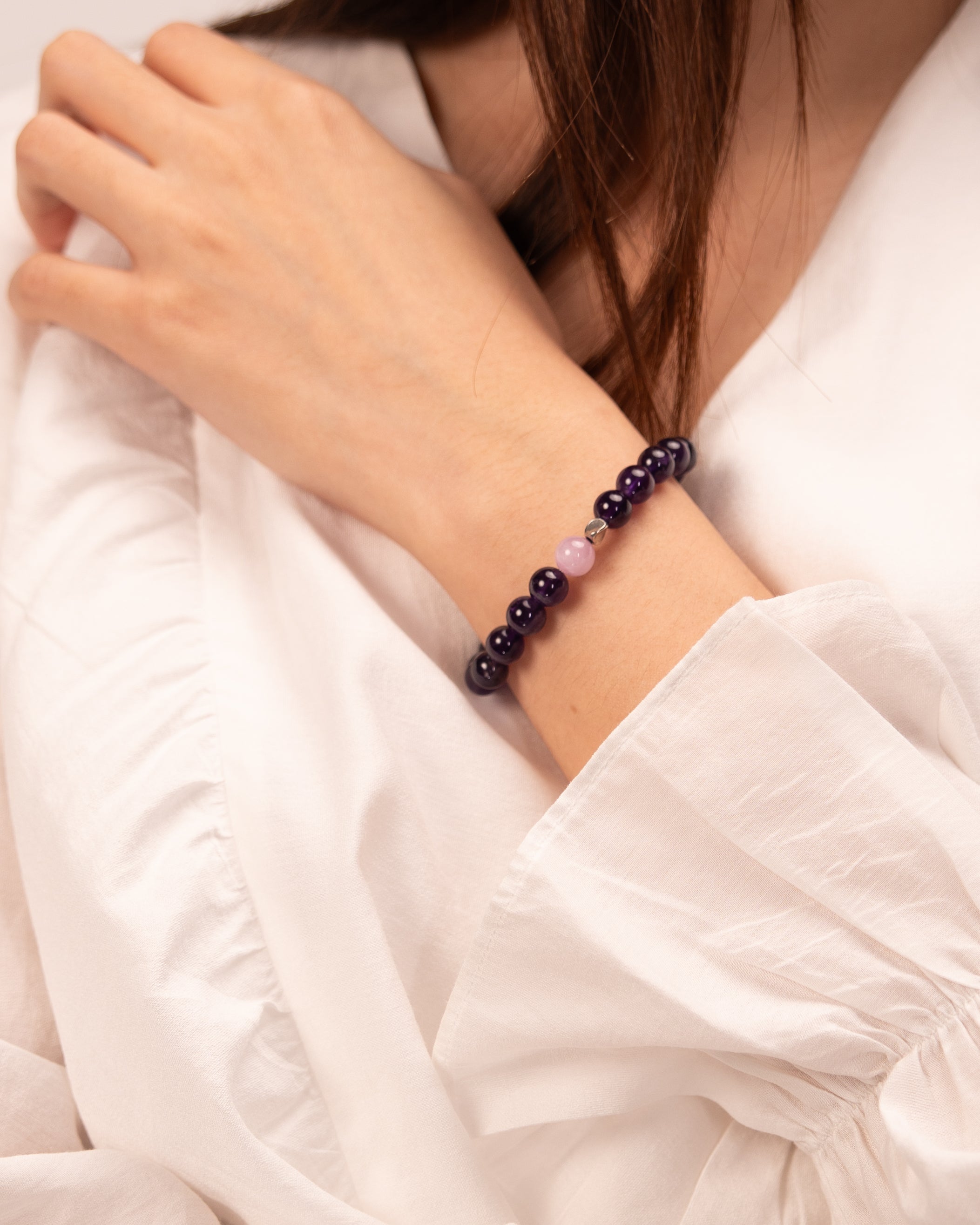 Mind-Body Balance - Amethyst & Purple Agate Meditation Healer