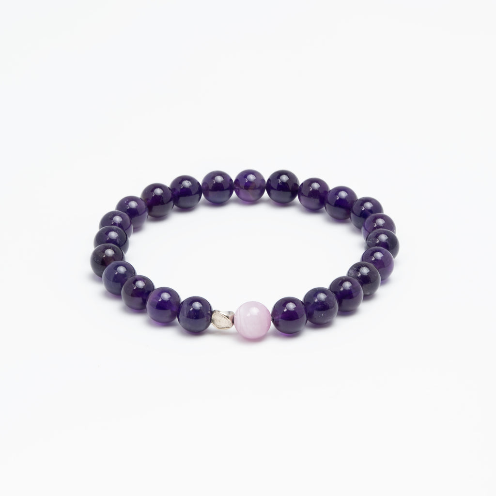 Mind-Body Balance - Amethyst & Purple Agate Meditation Healer