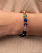 The Vitality Engine - 7 Chakra & Black Onyx Activation Bracelet