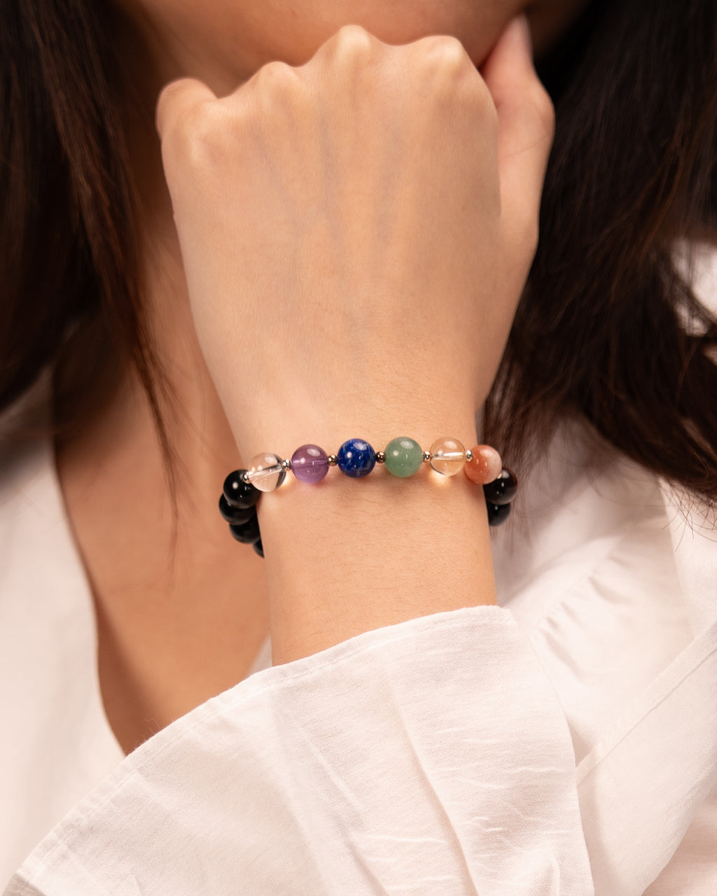 The Vitality Engine - 7 Chakra & Black Onyx Activation Bracelet