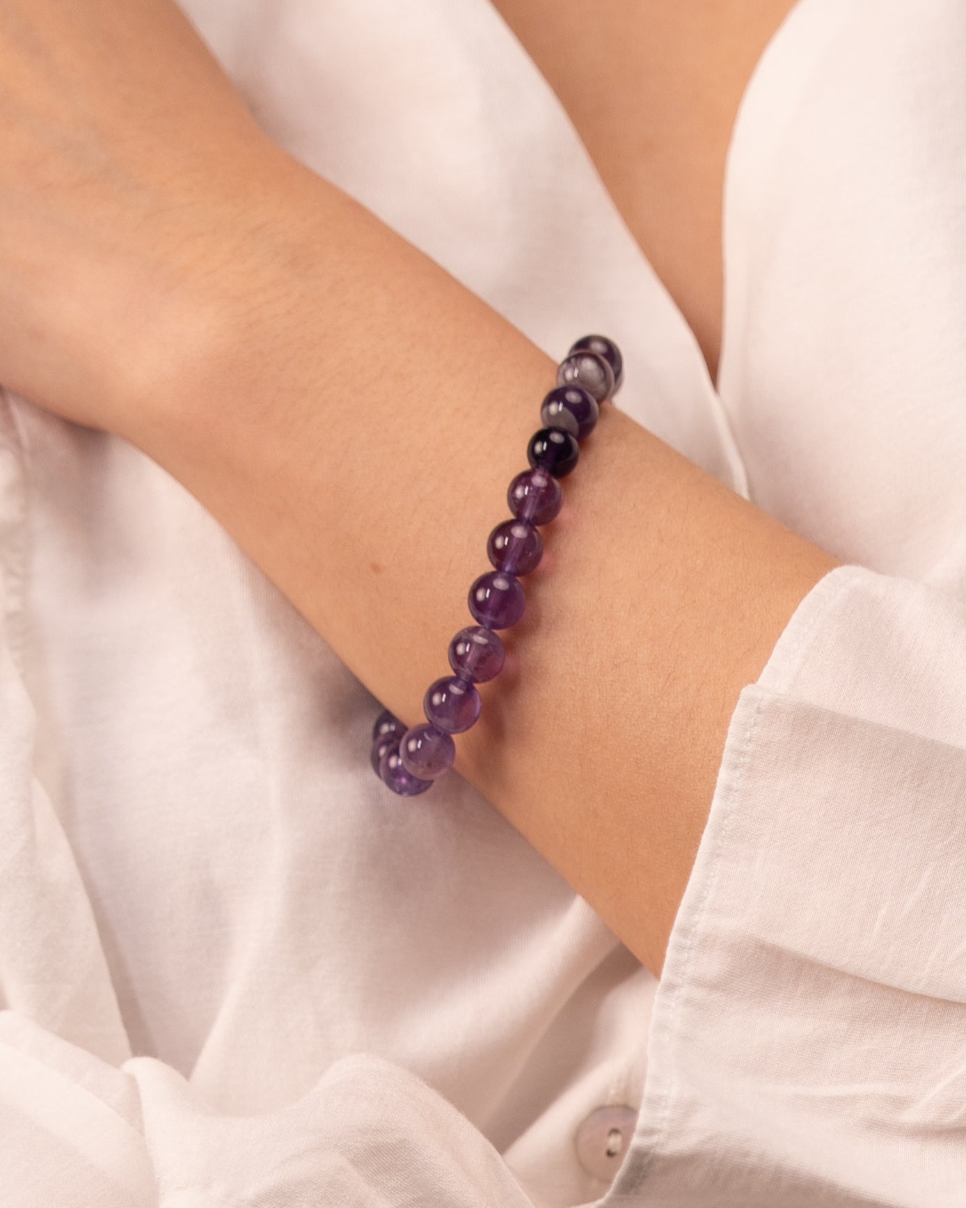 Dream Weaver - Amethyst & Chevron Amethyst Vision Bracelet