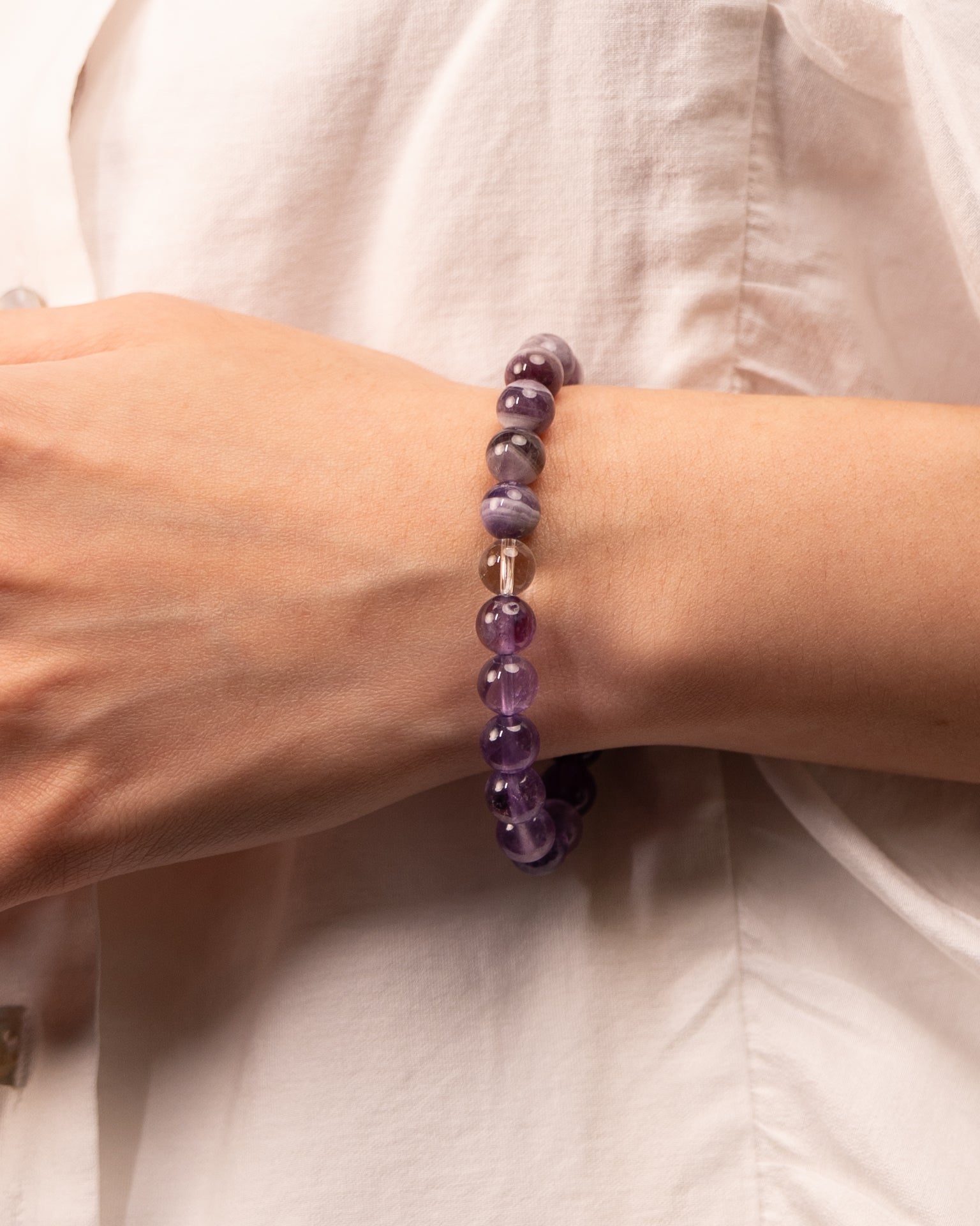Dream Weaver - Amethyst & Chevron Amethyst Vision Bracelet