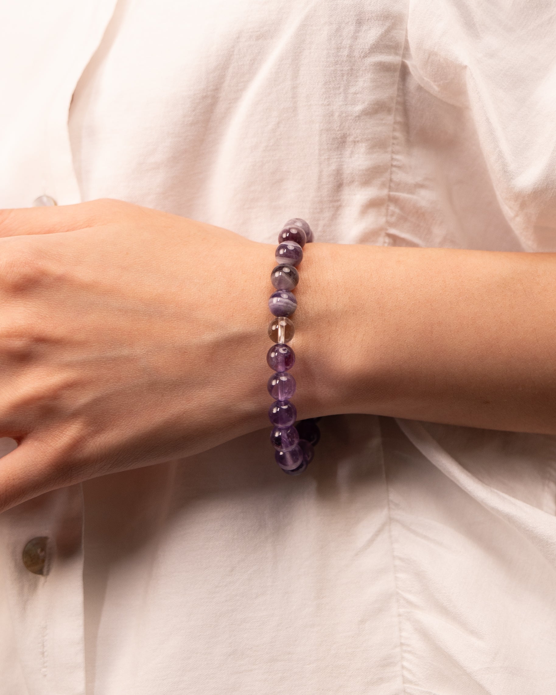 Dream Weaver - Amethyst & Chevron Amethyst Vision Bracelet