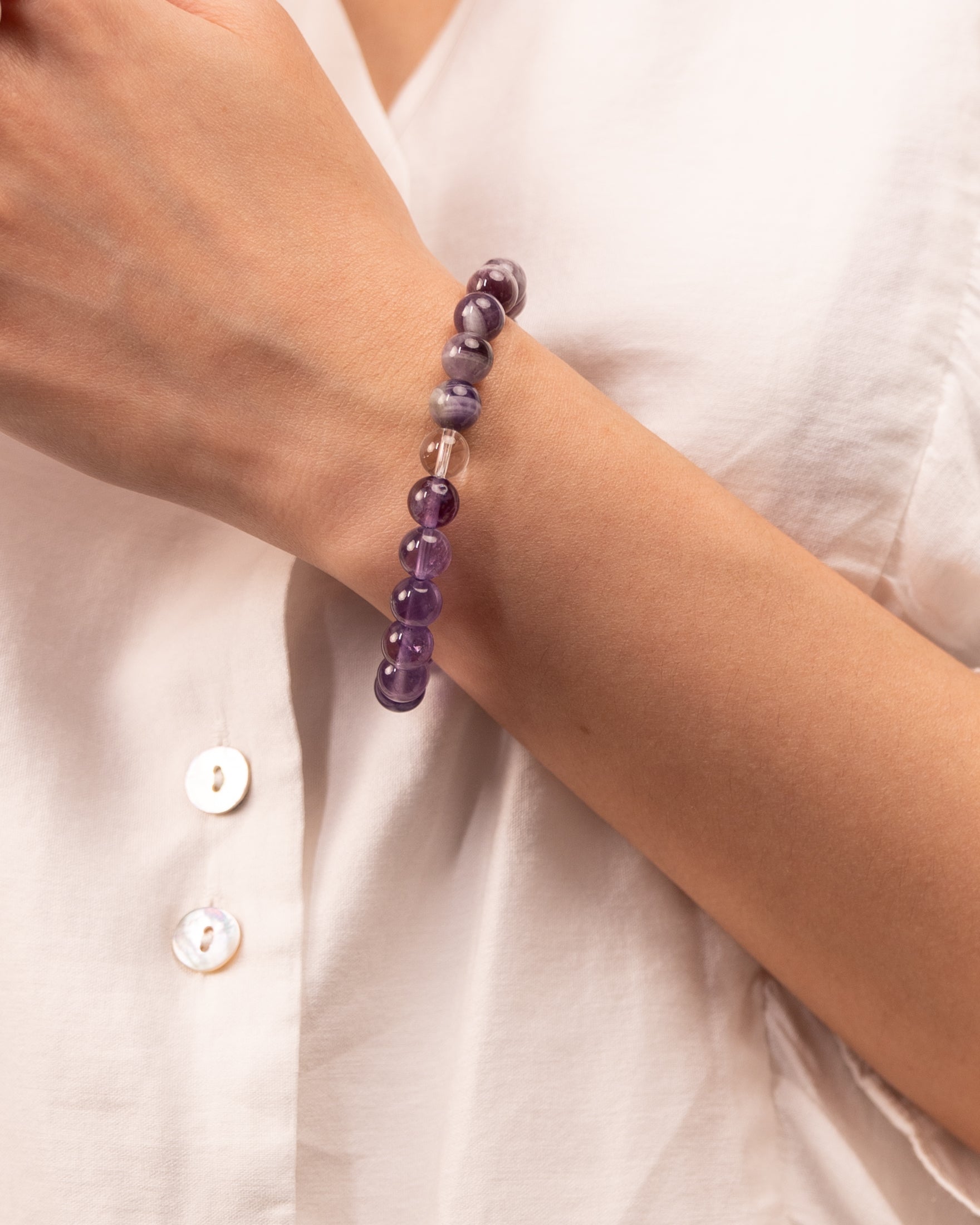Dream Weaver - Amethyst & Chevron Amethyst Vision Bracelet