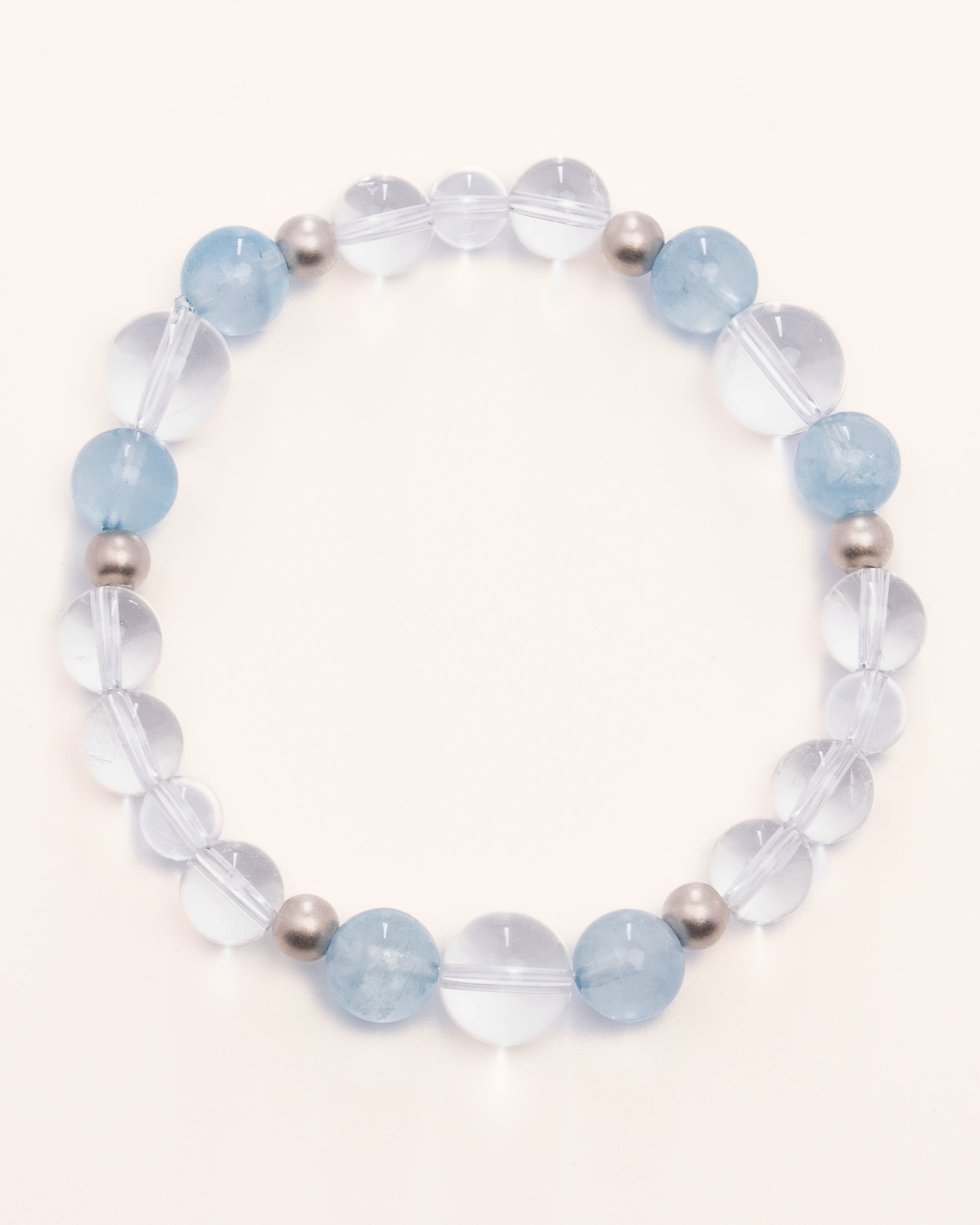 Oceanic Whispers - Aquamarine & Sterling Silver Clarity Bracelet