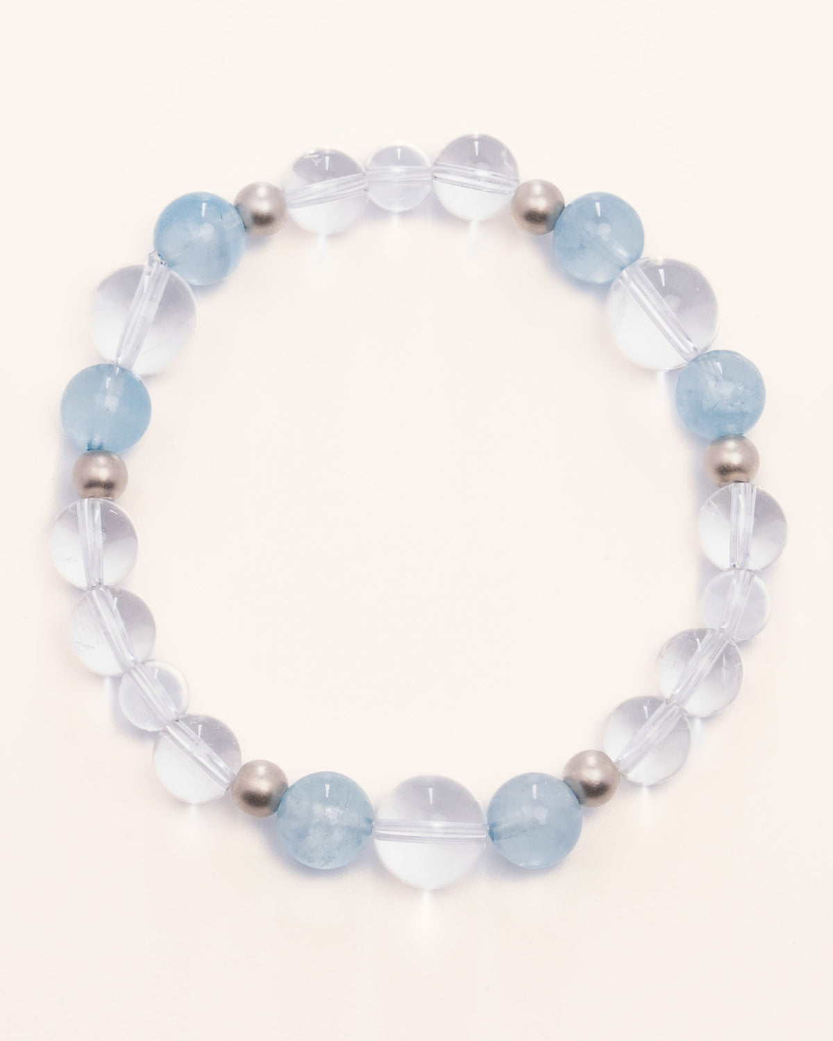 Oceanic Whispers - Aquamarine & Sterling Silver Clarity Bracelet