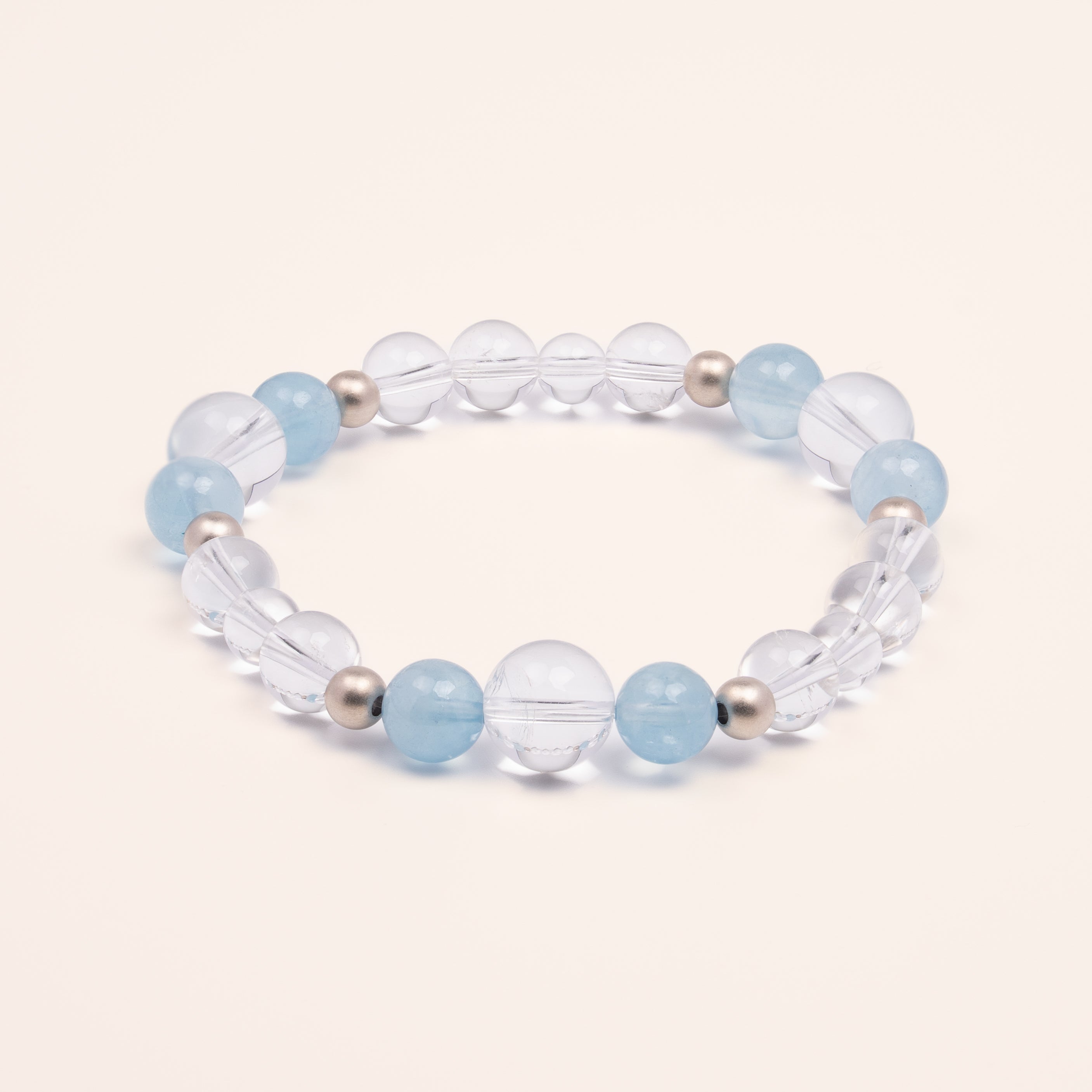 Oceanic Whispers - Aquamarine & Sterling Silver Clarity Bracelet