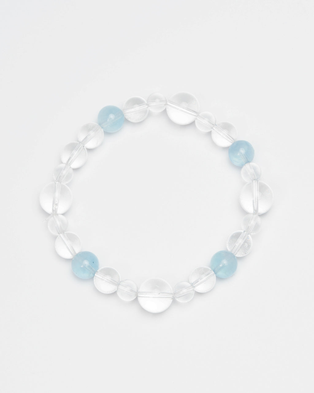 Aqua Aura - Aquamarine & Clear Quartz Clarity Bracelet