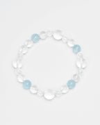 Aqua Aura - Aquamarine & Clear Quartz Clarity Bracelet