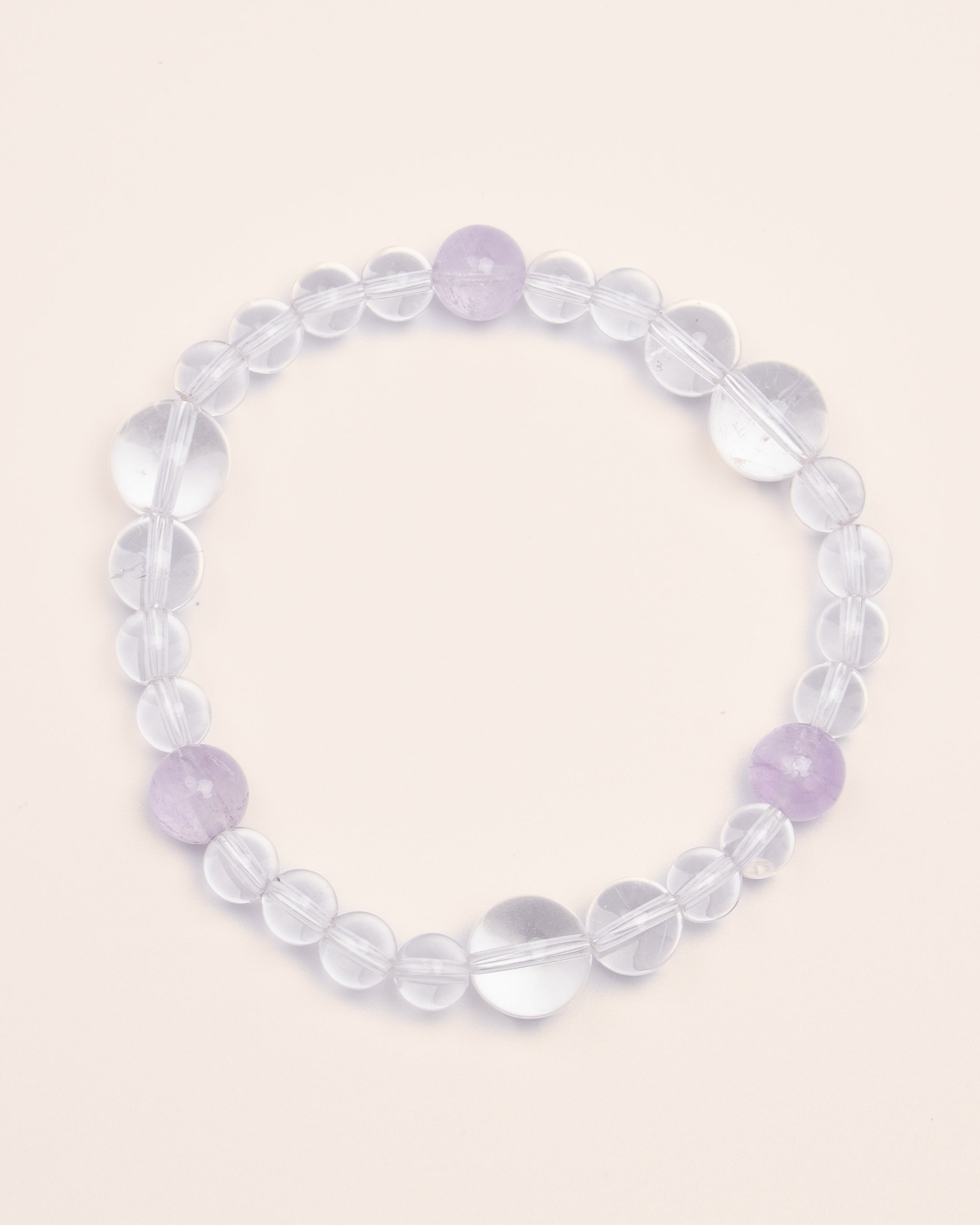Inner Sanctum - Lavender Amethyst & Clear Quartz Wisdom Bracelet