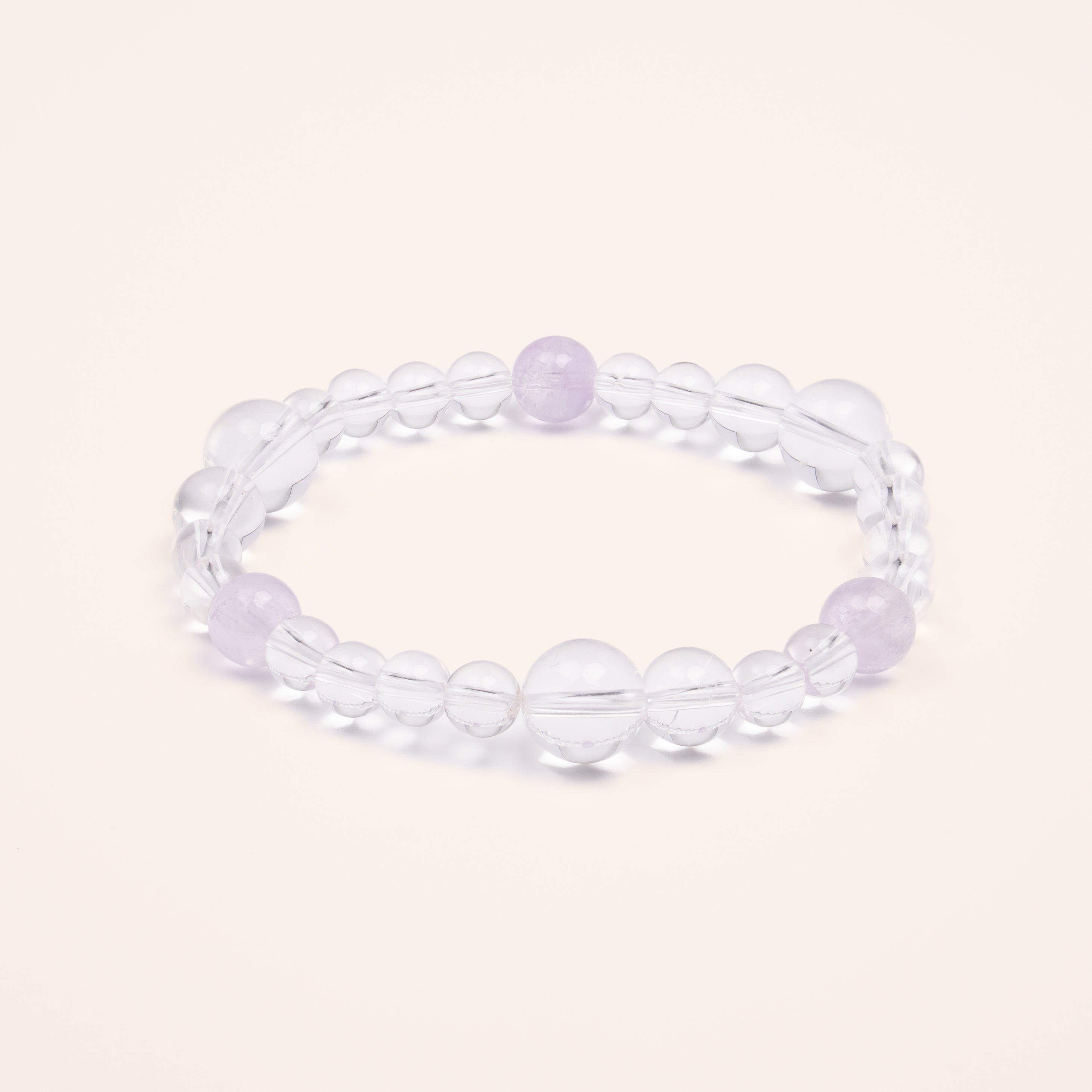 Inner Sanctum - Lavender Amethyst & Clear Quartz Wisdom Bracelet
