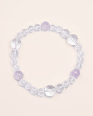 Inner Sanctum - Lavender Amethyst & Clear Quartz Wisdom Bracelet