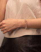 The Inner Sanctum - Aquamarine & Clear Quartz Peace Bracelet