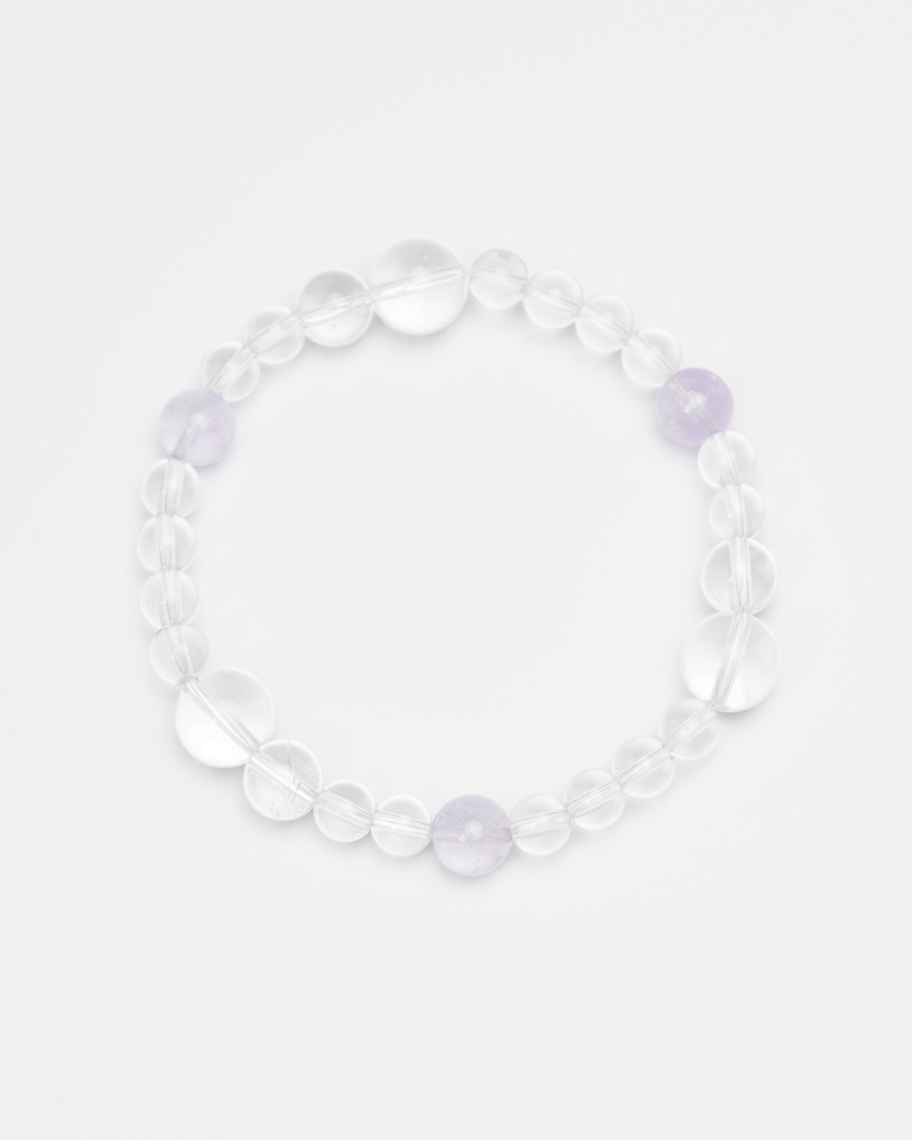 The Inner Sanctum - Aquamarine & Clear Quartz Peace Bracelet