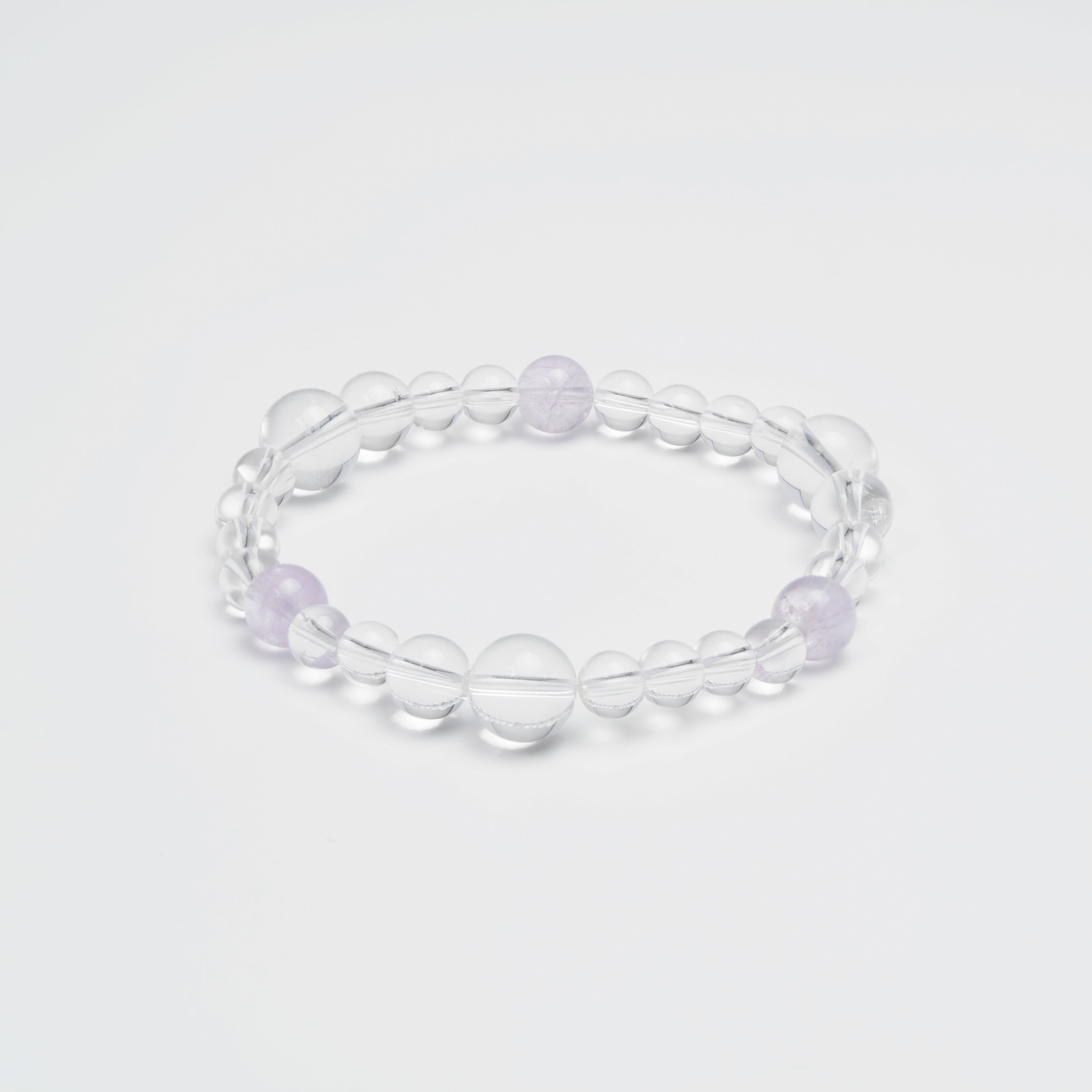 The Inner Sanctum - Aquamarine & Clear Quartz Peace Bracelet
