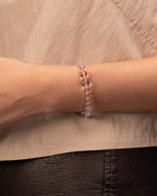 The Inner Sanctum - Aquamarine & Clear Quartz Peace Bracelet