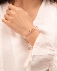 Inner Sanctum - Lavender Amethyst & Clear Quartz Wisdom Bracelet