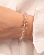 The Inner Sanctum - Aquamarine & Clear Quartz Peace Bracelet