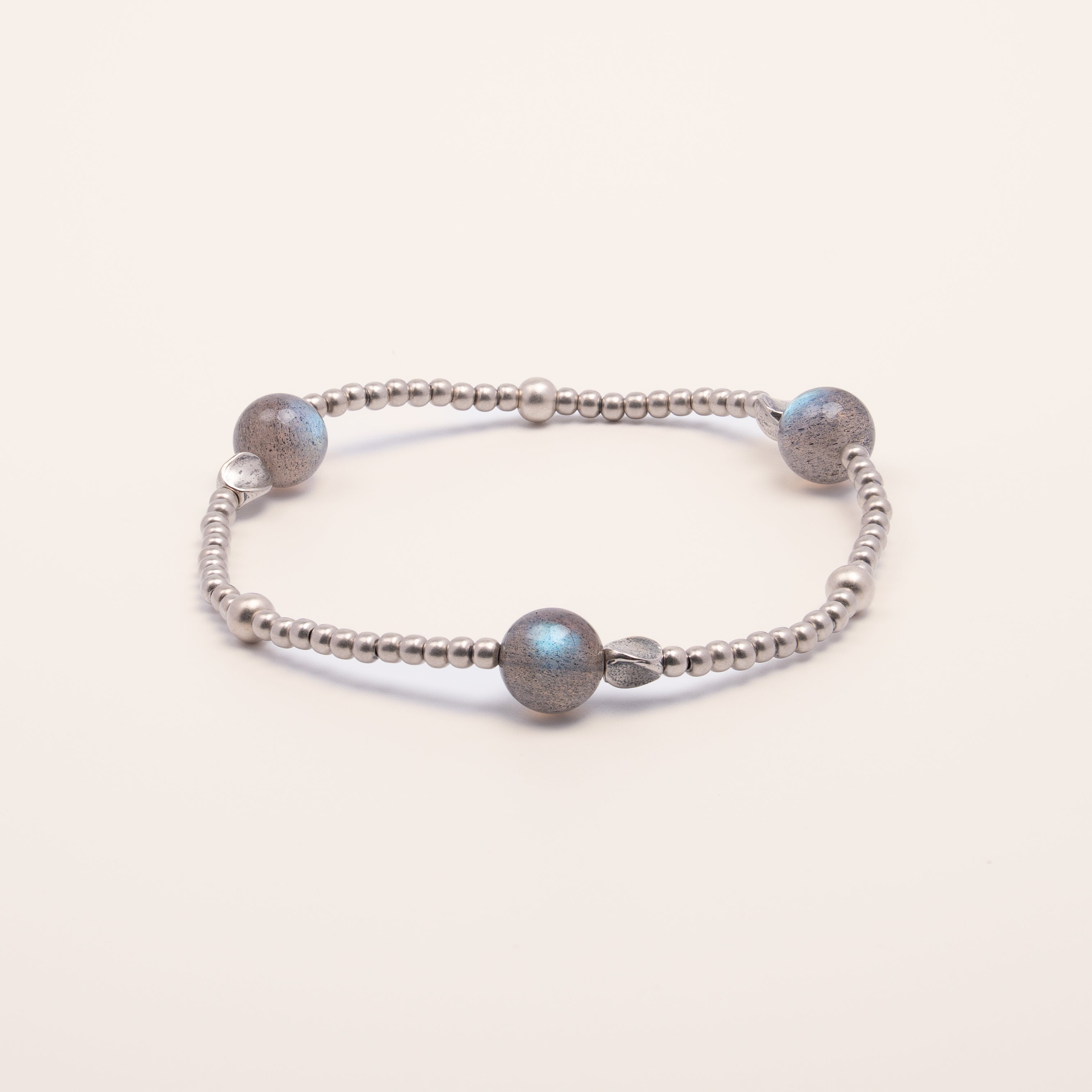 Galactic Compass - Labradorite & Sterling Silver Magic Bracelet