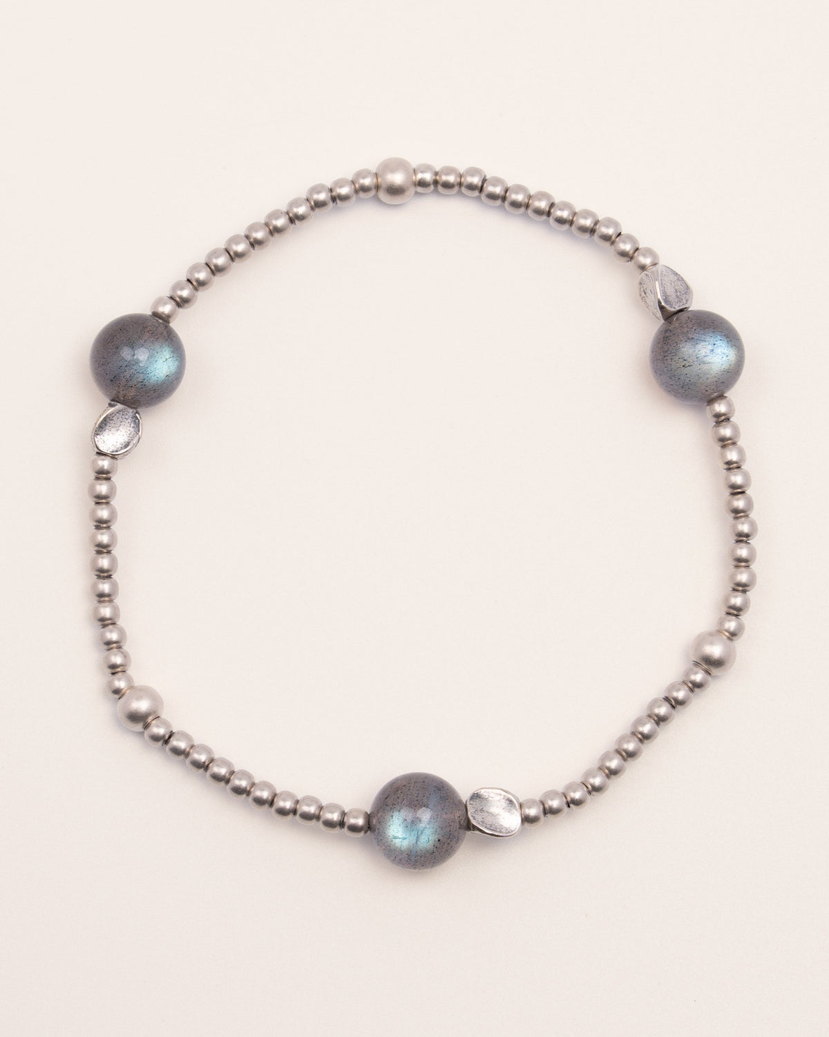 Galactic Compass - Labradorite & Sterling Silver Magic Bracelet