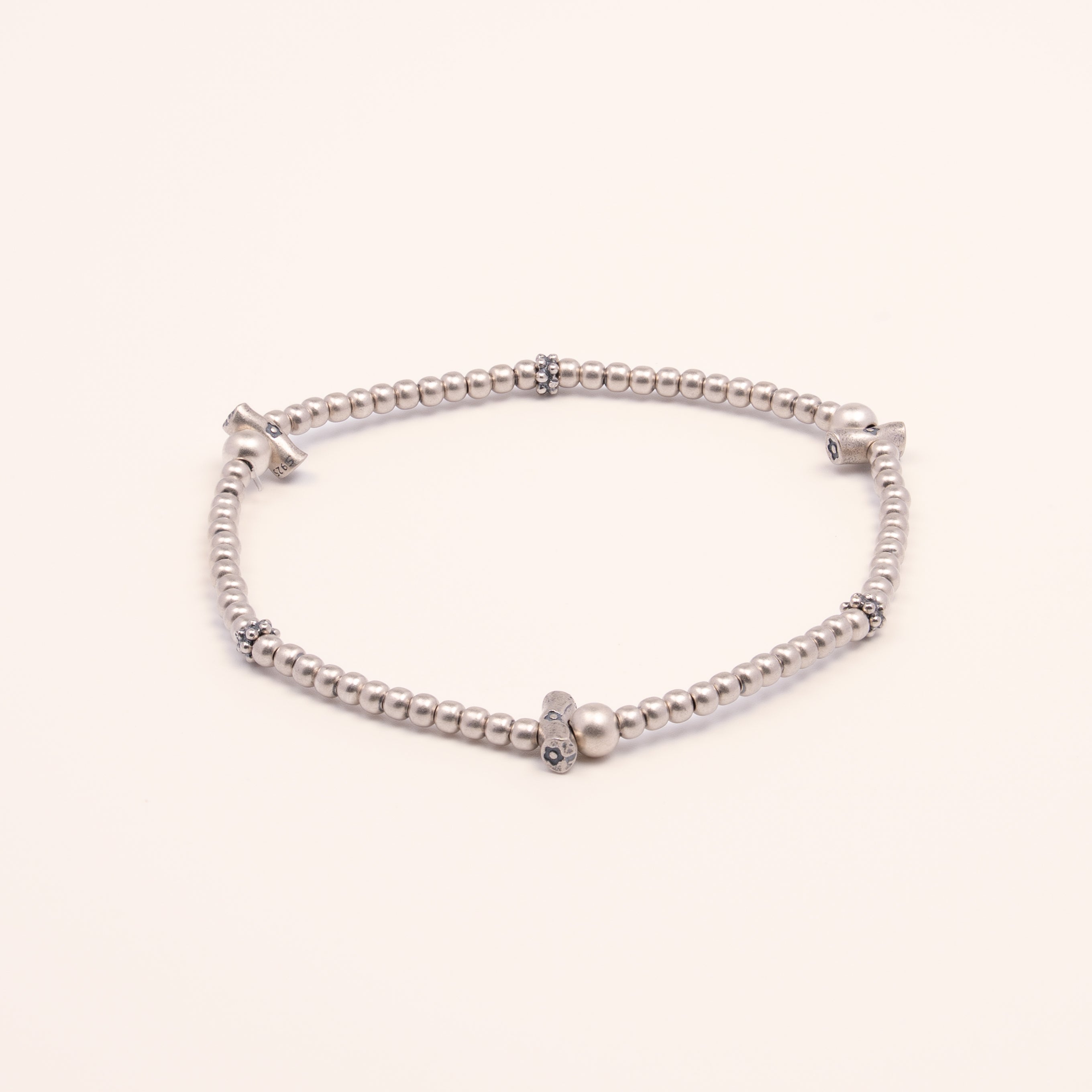 The Guardian's Cross - Oxidized Sterling Silver Talisman Bracelet