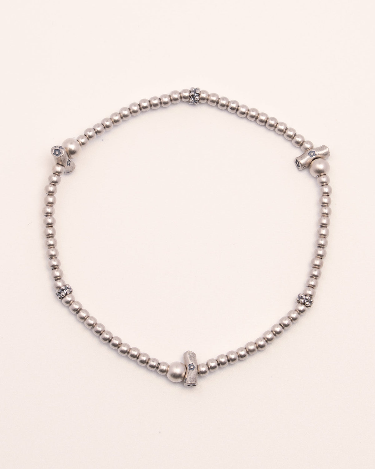 The Guardian's Cross - Oxidized Sterling Silver Talisman Bracelet