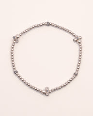 The Guardian's Cross - Oxidized Sterling Silver Talisman Bracelet