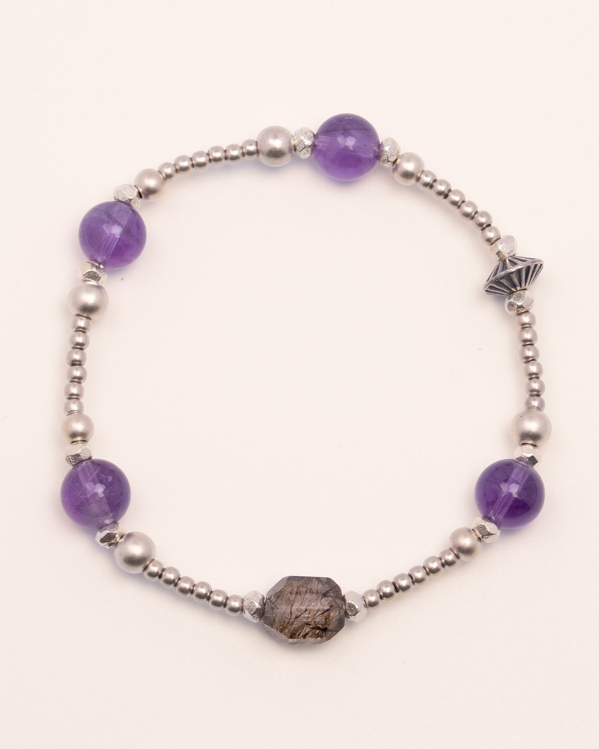 The Sovereign's Power - Black Gold Super & Amethyst Prosperity Bracelet