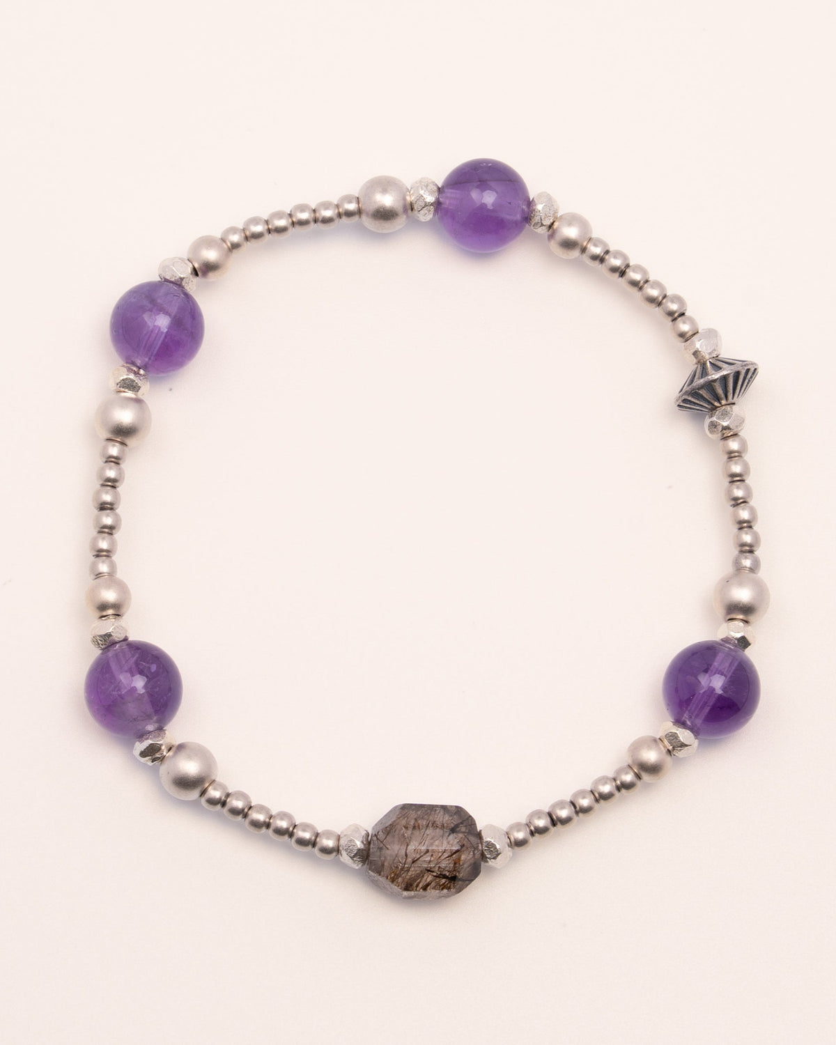 The Sovereign's Power - Black Gold Super & Amethyst Prosperity Bracelet
